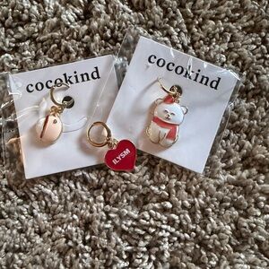 Bear and Heart charms Set CocoKind